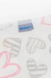 Пелюшка Dexter's дитяча з ситцю з принтом в сердечка
