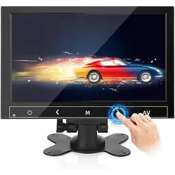 Монітор відеоспостереження AISHICHEN 7 дюймів, міні-монітор 1024X600, 60 Гц, вбудовані динаміки