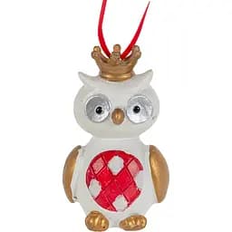 Декоративна прикраса на ялинку Lefard Сова 7 см (191-083)