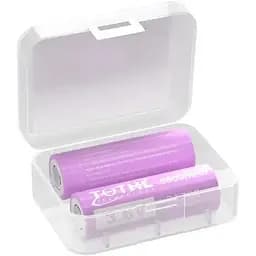 TQTHL Сменная аккумуляторная литий-ионная батарея 5500mah 3.6V с плоским верхом и органайзер для батарей (2шт)