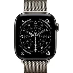 Смарт-годинник Apple Watch Series 11 GPS + Cellular 42mm Natural Titanium Case with Natural Milanese Loop (MF8P4) [151121] - мініатюра 2