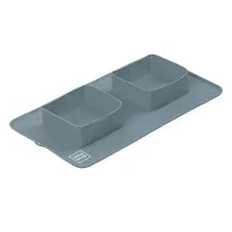 Миска складана Waudog Silicone 385х230х50 мм сірий - мініатюра 3