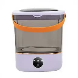 Портативна пральна машина з відтискачем 36 Вт 850 об./хв з баком на 12 літрів міні пральна машинка Фіолетовий ZhiyuClean HP-35015-61PURPL