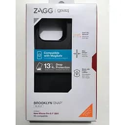 Протиударний чохол Gear4 Brooklyn MagSafe для iPhone 13 Pro (6.1") Black 702008228 - мініатюра 3