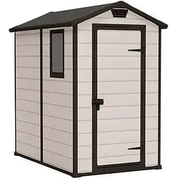 Садовий пластиковий будиночок Keter MANOR 4х6S бежевий