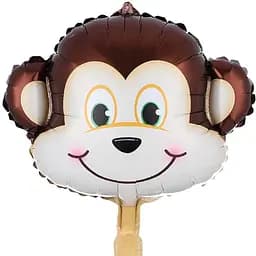Великі гелієві кулі Мавпа, надувні фольговані повітряні фігури для свята, 41x30 см