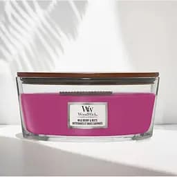 Свічка Woodwick Ellipse Wild Berry & Beets Лісові ягоди та буряк 453 г (1632290E) - мініатюра 2