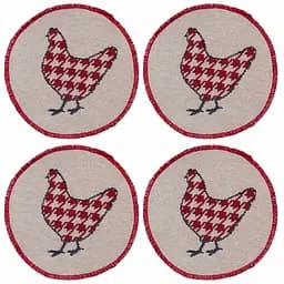 Набір серветок під чашку Прованс Добробут Dх11 см 4 од. (44373)