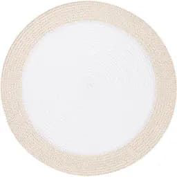 Килимок сервірувальний Ardesto круглий біло-бежевий 38 см (AR3324BGW)