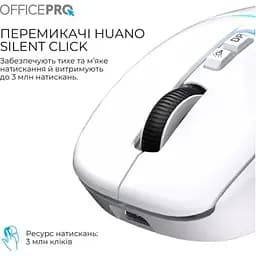 Комп'ютерна мишка OfficePro (M468W) Wireless/Bluetooth White (M468W) - мініатюра 9
