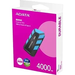 Накопичувач SSD USB 3.2 4TB SD820 ADATA (SD820-4000G-CBU) - мініатюра 6