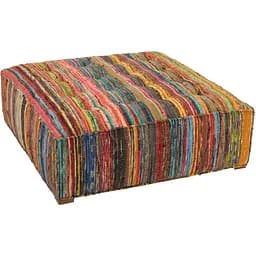 Пуф J-line матрас большой квадратный яркий разноцветный 115х115 см (51823)