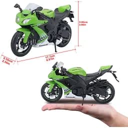 Мотоцикл іграшковий Maisto Kawasaki Ninja ZX-10R в масштабі 1:12 (31101-10011) - мініатюра 8