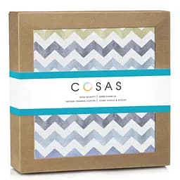 Пелюшкі муслінові Cosas Zigzag 75х100 см (MuslinDiapers_ZigBlueSkyBeige_75x100) - мініатюра 2