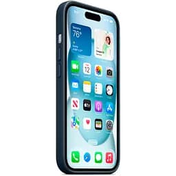 Чохол FineWoven Case with MagSafe для iPhone 15 Pacific Blue AAA [94497] - мініатюра 3