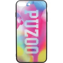 Чохол-накладка PUZOO Glass Printing with TPU Visions iPhone 7 Plus /8 Plus Pink