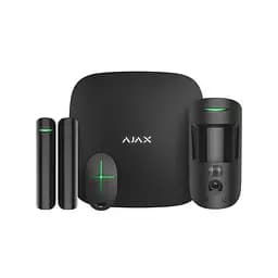 Комплект бездротової охоронної сигналізації Ajax StarterKit Cam Plus HDR Black з WiFi, 2G, 3G, 4G, Ethernet, фотоверифікацією тривог (26-00565)