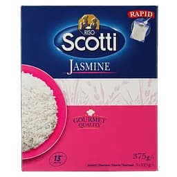 Рис довгозернистий Riso Scotti Жасмін 375 г (3 пакетики по 125 г)