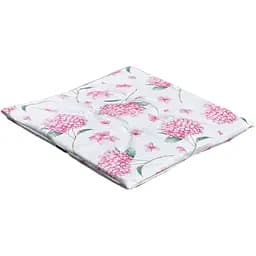 Водовідштовхувальна подушка для стільця з 3D-принтом Гортензія 40х40 см рожева 12 шт.