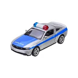 Металлическая автомодель Автопром Ford Mustang GT Police 1:43, открывающиеся двери (В ассортименте)