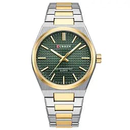 Curren 8439 Silver-Gold-Green