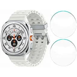Захисне скло Watchbands Samsung Galaxy Watch Ultra SM-L705 Titanium White (SM-L705FZWASEK) - 2шт (WB000ULTRA2INWHITE)