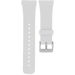 Силіконовий ремінець Primo Classic Shape для Samsung Gear Fit 2/Fit 2 Pro (SM-R360/R365) White