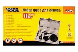 Набір свердлильних коронок для дерева Mastertool 19-64 мм (у наборі 11 шт.) 12-2570 - мініатюра 2