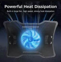 Охолоджувальна підставка для ноутбука Pccooler N-133 Blue Led 1300 RPM 10-15 дюймів  - мініатюра 2