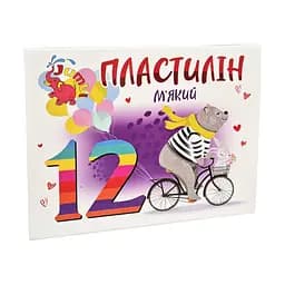 Детский мягкий пластилин КТ 230604, 12 цветов