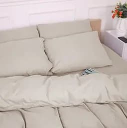Комплект постільної білизни MirSon Фланель 004 Cappuchino 175х210 см капучино (2200009649219) - мініатюра 5