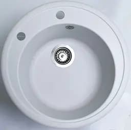 Кухонна мийка Adamant SUN біла d 510x200 мм, без крила d 51 - мініатюра 4