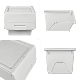 Білий контейнер для зберігання 45.5x38x31cm SW-00002420 - мініатюра 4
