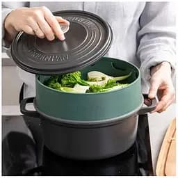Вставка-пароварка GreenPan Steam 24 см зелена (CC006629-001) - мініатюра 4