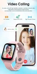 Смарт годинник-телефон дитячий Wonlex KT37 з відеодзвінком WI-FI GPS SIM-карта Blue (18886) - мініатюра 6
