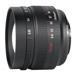 Об'єктив 7Artisans 50mm f/0.95 для Micro Four Thirds, Чорний