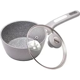 Ківш Kamille алюмінієвий з кришкою 1.2 л (KM-4282GR)