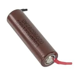 Акумулятор 18650 LG HG2 3000 mAh U-Tags високострумовий під паяння з нікелевою стрічкою 20А (18853)