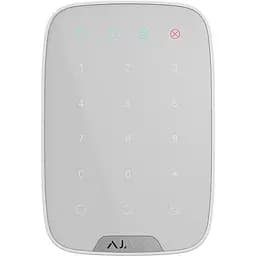 Бездротова сенсорна клавіатура Ajax KeyPad White (8706.12.WH1/38249.12.WH1) - мініатюра 2