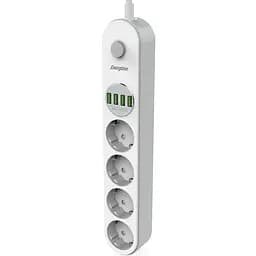 Power filtr 2.0м Energizer 4 розетки, 4xUSB 3.4A, з заземленням білий - мініатюра 2