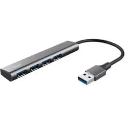 Концентратор Trust Halyx 4-Port USB-A 3.2 Grey (24947_TRUST)