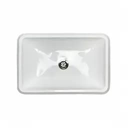 Умивальник врізний Adamant PLAIN 590х390 Classic white-01 - мініатюра 2
