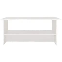 Стіл журнальний Gerbor Вушер LAW 120 Німфея альба/Білий глянець (GRB-1267)