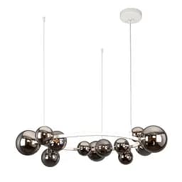 Люстра стельова Levistella 918LP267-15 WH+BK, G9, 15 плафонов, білий і чорний, сучасний стиль для дому