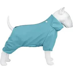 Дождевик для собак Collar Waudog Clothes, водонепроницаемый, S40, В 56-59 см, С 37-40 см, голубой