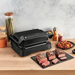 Гриль Tefal притискний OptiGrill 2 в 1 Black 2100Вт з'ємні пластини метал чорний (GC772830) - мініатюра 3