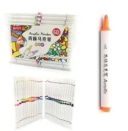 Набор акриловых скетчмаркеров Aodemei, треугольный корпус, 60 шт., 6128-60M