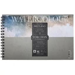 Альбом для акварелі на спіралі Watercolor 13.5х21см 300г/м2 12л Torchon Fabriano