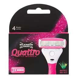 Сменные картриджи для бритья Wilkinson Sword Quattro, 3 шт.