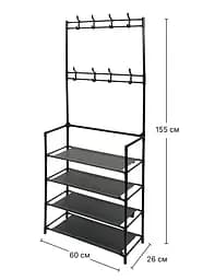 Вішалка для одягу с полицями FABRIKA TALL